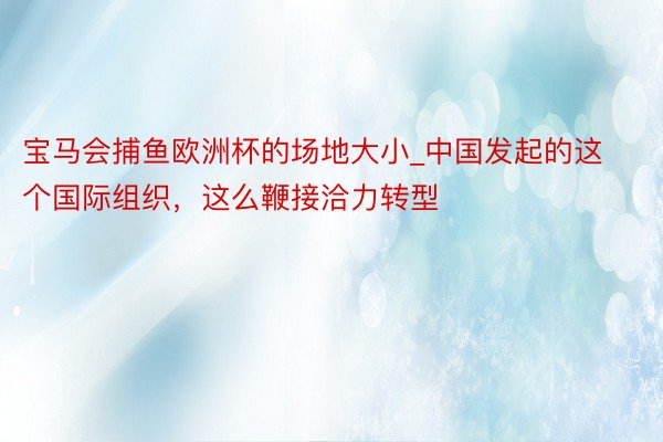 宝马会捕鱼欧洲杯的场地大小_中国发起的这个国际组织，这么鞭接洽力转型